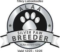 ALAA Silver Paw Breeder badge